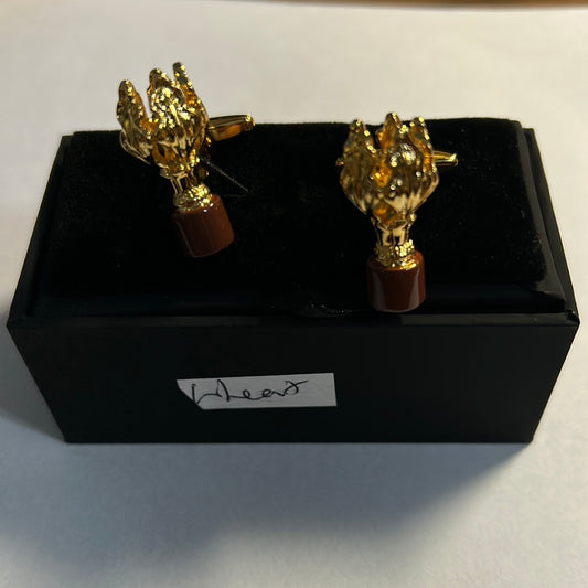 Cufflinks- wheat crown